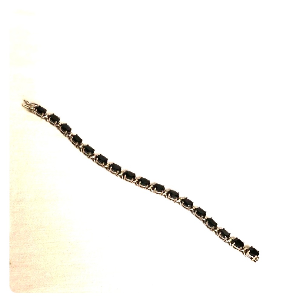 Zales black onyx tennis bracelet